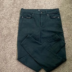 Gap skinny, forest green, 29 regular.